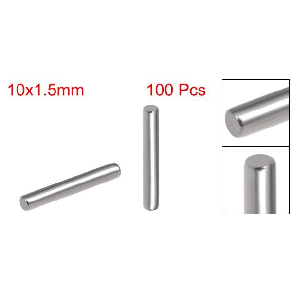 uxcell スチールピン ノックピン 1.5mm x 1mm ダボピン 34ステンレス鋼