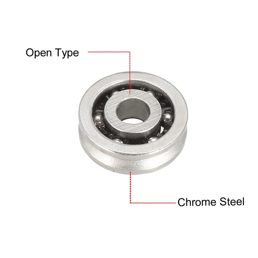 Uxcell ベアリング V623 V溝 ボール ベアリング 3x1x3mm 623vv ガイド 滑車 ホイール 12個入り Aux0706 ソウテン 通販 Yahoo ショッピング