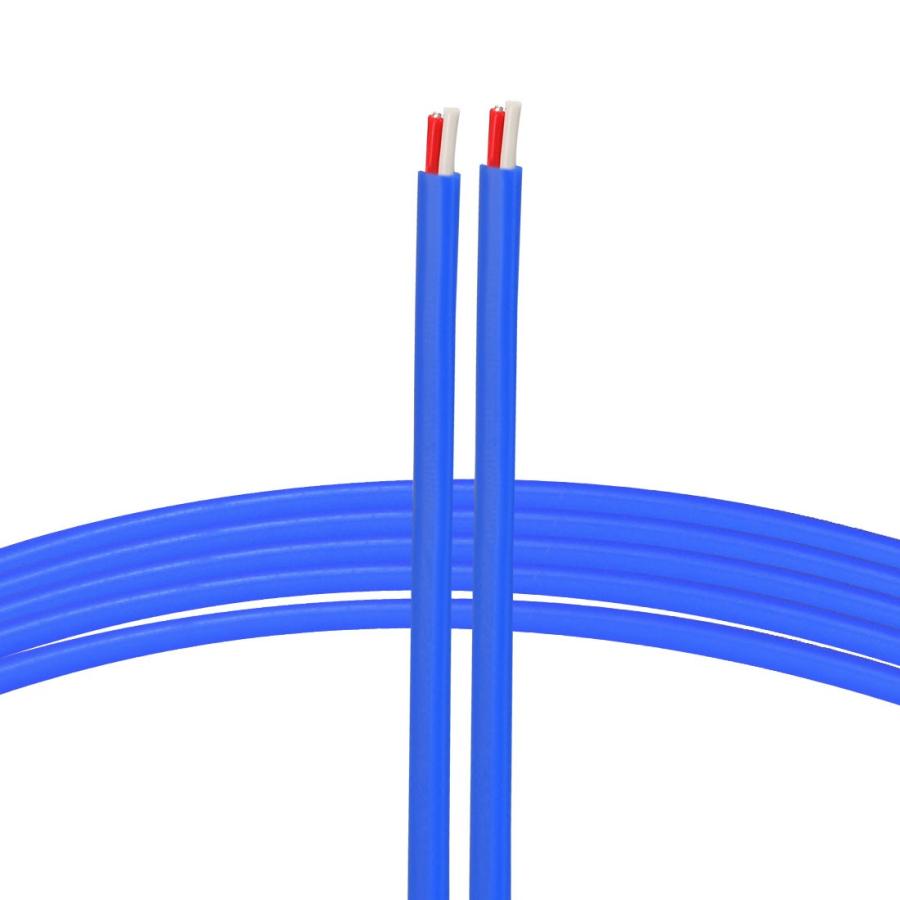 uxcell 熱電対ワイヤ 延長ワイヤ 温度センサプローブ 2x.5mm Kタイプ ブルー PTFE 長さ1M｜soten