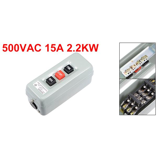 uxcell 押しボタンスイッチ 15A 2.2KW 三相電動工具スイッチ BS315B