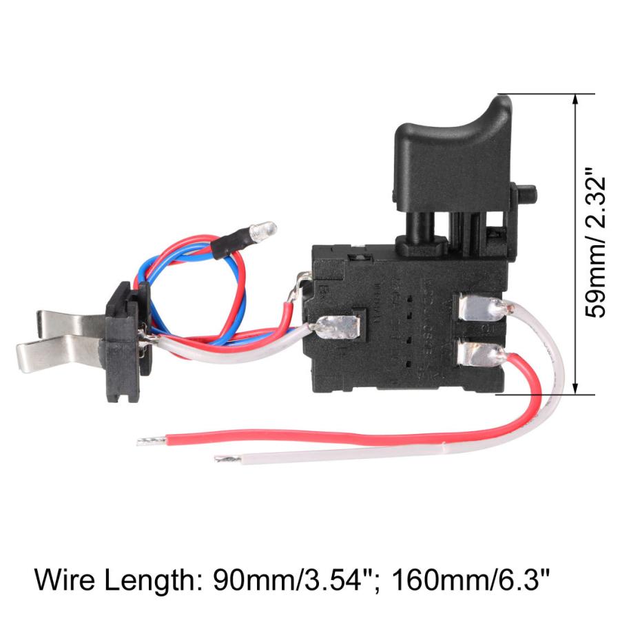 uxcell 電動工具スイッチ 速度制御 DC24V 15A NC 日立 有料電動ハンド