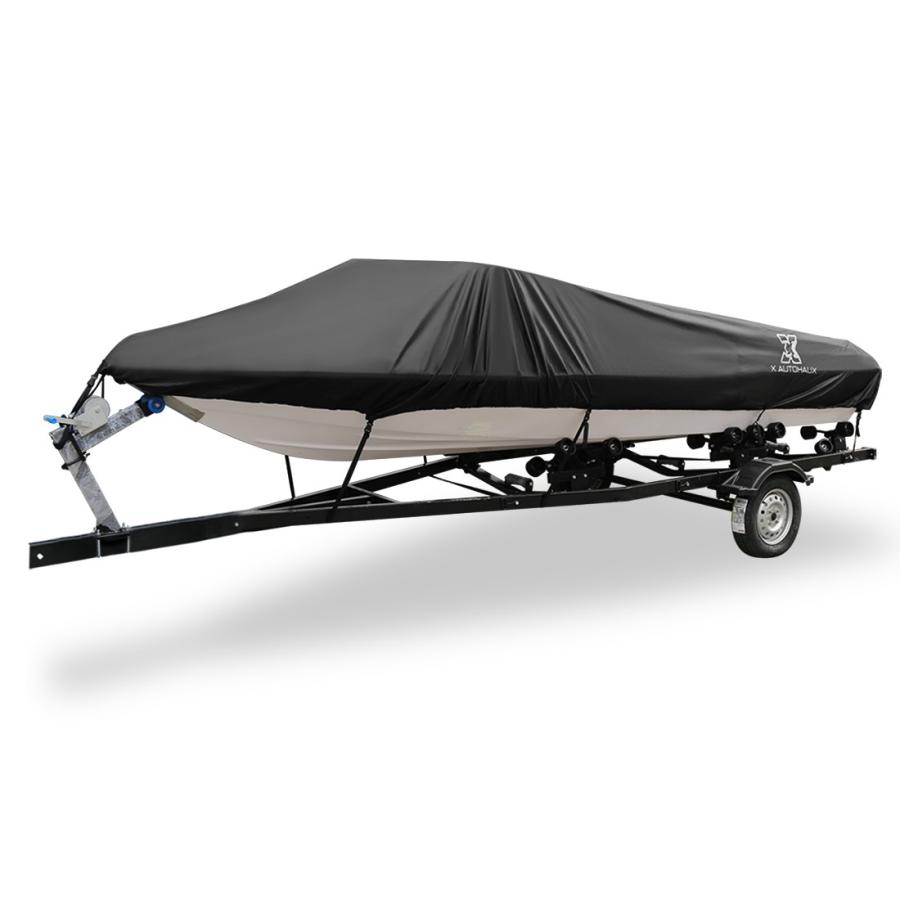 uxcell ボートカバー キャリー バッグ 432-483Mm 2438mm 300D ポリエステル ボート カバー 防水 Vハル プロテクター