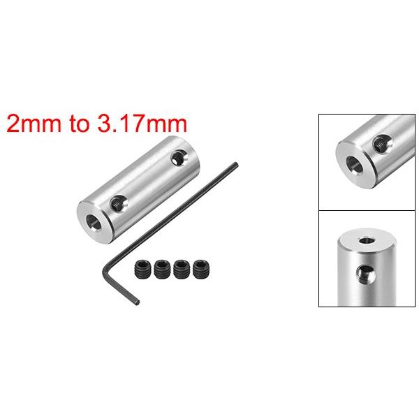 uxcell シャフトカプラー ロボットモーターホイール スパナー付き 直径2mmー3.17mm サイズL26xD1｜soten｜02