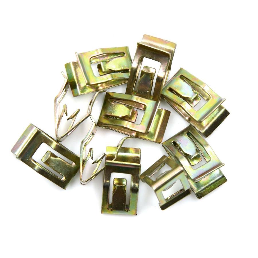 uxcell 金属製リテーナークリップ ブロンズトーン 自動車 コンソール