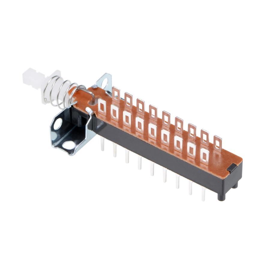 uxcell 押しボタンスイッチ プラスチック製 セルフロック 6PDT 6