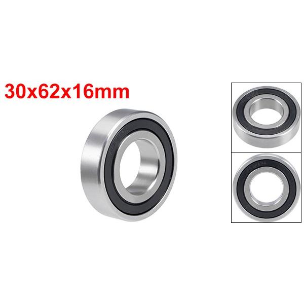 uxcell S6206-2RSステンレスボールベアリング 30x62x16mm ダブルシール