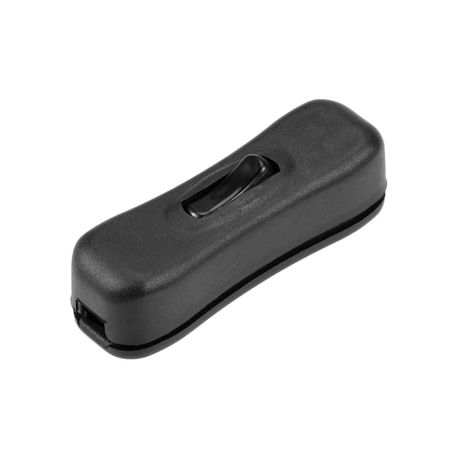 uxcell インラインコードスイッチ AC 250V 2A SPST ランプ用 ブラック