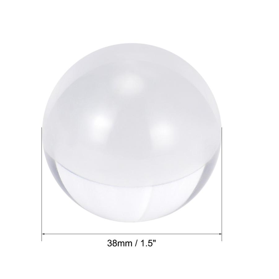uxcell アクリル球 ソリッドラウンド 直径38mm プレキシガラス球飾り