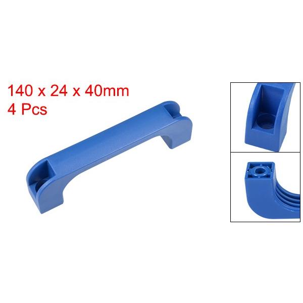 uxcell プラスチックハンドル 長方形 グリップ 非ネジ穴ハンドル