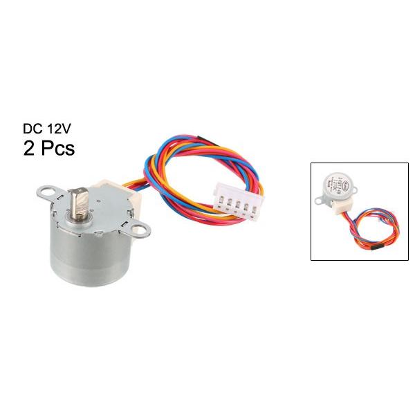 uxcell 減速ステッピングモーター 24BYJ48 DC 12V 4相5線 減速比1/64 2個入り|soten|02