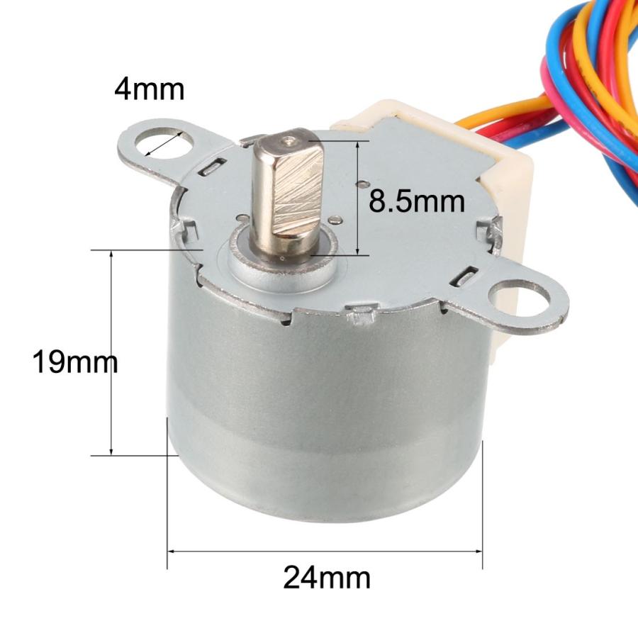 uxcell 減速ステッピングモーター 24BYJ48 DC 12V 4相5線 減速比1/64 2個入り|soten|03