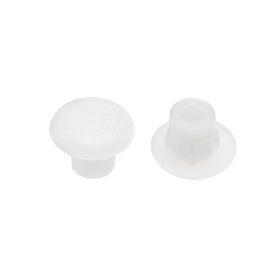 uxcell ネジキャップカバー ホワイト 8mmx5mmx6mm プラスチック材質 30