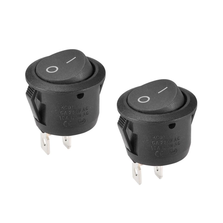 uxcell ロッカースイッチ プラスチック製 ブラック ボートトグルスイッチ 2ピン ON/OFF AC250V/6A 125V/10A 2個入り :a19032800ux0528:ソウテン - 通販 - Yahoo!ショッピング uxcell ロッカースイッチ プラスチック製 ブラック ボートトグルスイッチ 2ピン ON/OFF AC250V/6A 125V/10A 2個入り :a19032800ux0528:ソウテン - 通販 - Yahoo!ショッピング