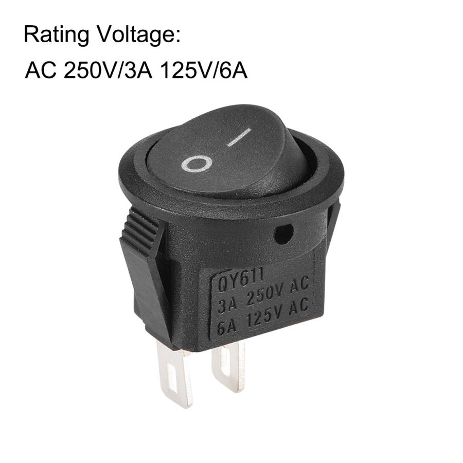 uxcell ロッカースイッチ ON/OFF AC 250V/3A 125V/6A 丸型トグルスイッチ2ピン ボートロッカースイッチ 2個入り :a19032800ux0572:ソウテン - 通販 - Yahoo!ショッピング uxcell ロッカースイッチ ON/OFF AC 250V/3A 125V/6A 丸型トグルスイッチ2ピン ボートロッカースイッチ 2個入り :a19032800ux0572:ソウテン - 通販 - Yahoo!ショッピング