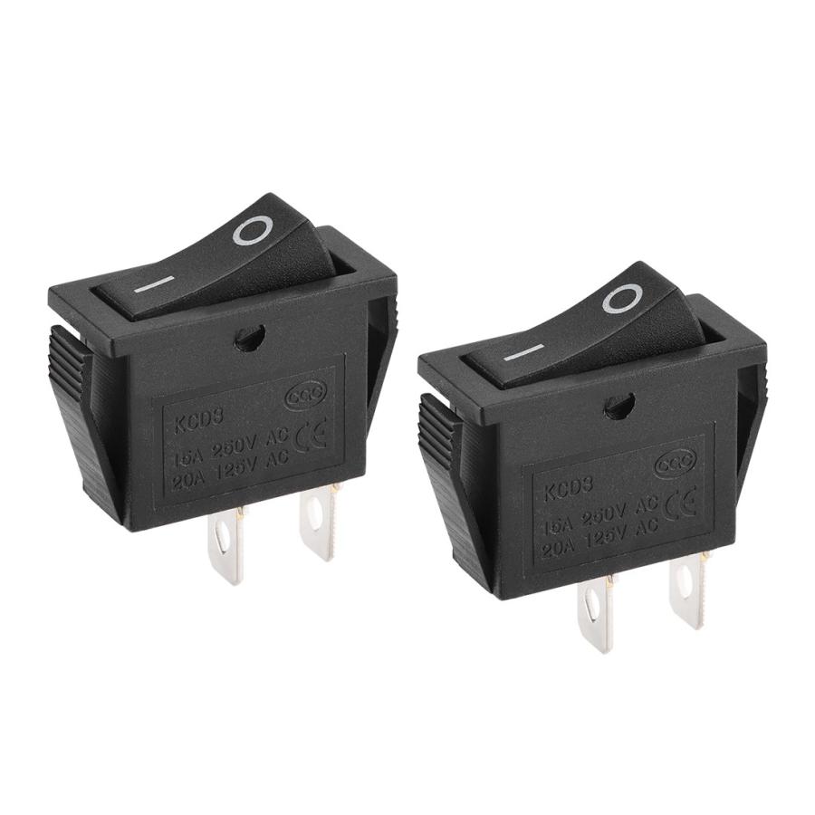 uxcell ボートロッカースイッチ ブラックトグルスイッチ 2ピン オン/オフ AC 250V/15A 125V/20A 2個入り :a19032800ux0597:ソウテン - 通販 - Yahoo!ショッピング uxcell ボートロッカースイッチ ブラックトグルスイッチ 2ピン オン/オフ AC 250V/15A 125V/20A 2個入り :a19032800ux0597:ソウテン - 通販 - Yahoo!ショッピング