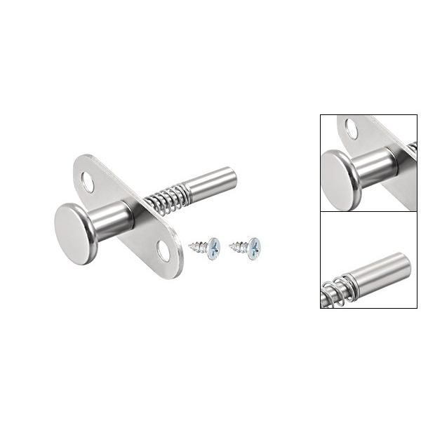 uxcell プランジャーラッチ ステンレス鋼 6mm径ヘッド 50mm さ ドアプランジャーラッチ スプリングラッチ 1個入り