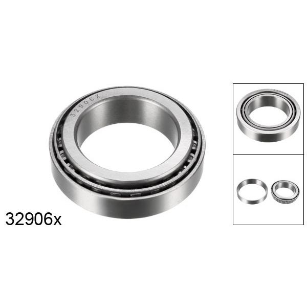 uxcell 円すいころ軸受 テーパーローラーベアリング 32906x 内径30mm 