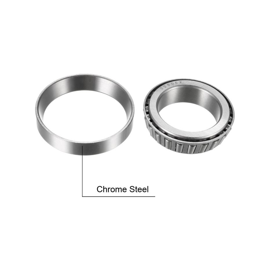 uxcell 円すいころ軸受 テーパーローラーベアリング 32906x 内径30mm 