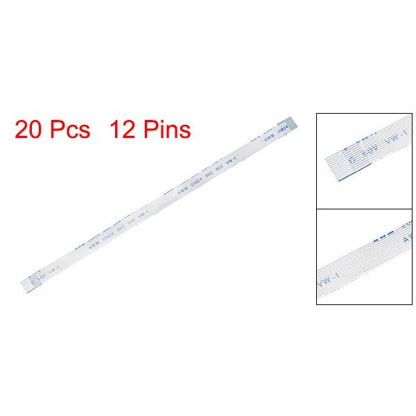 宅配 uxcell フレキシブルフラットケーブル 12ピン 0.5mmピッチ 150mm