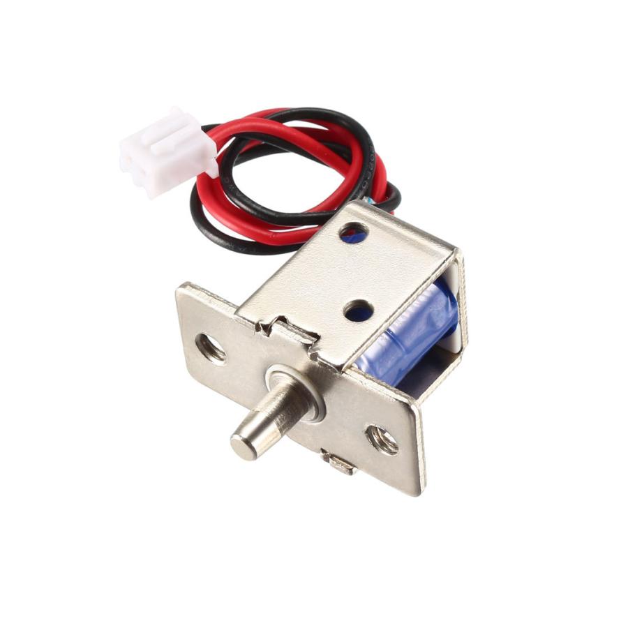 uxcell ミニ電磁ソレノイドロック プッシュプルドアロック DC 12 V