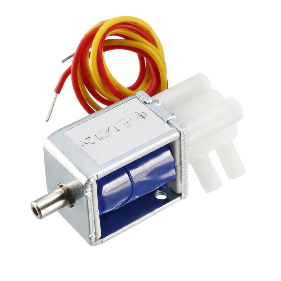 uxcell ミニチュア電磁弁 2ポジション 3ウェイ DC 12V 0.19A 水空気