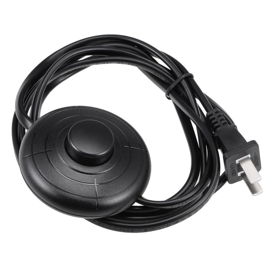 uxcell フットペダルスイッチ ラウンドライトコントロール ON / OFFフットスイッチ 1.8 Mワイヤープラグ付き ブラック a19051300ux1036ソウテン 通販