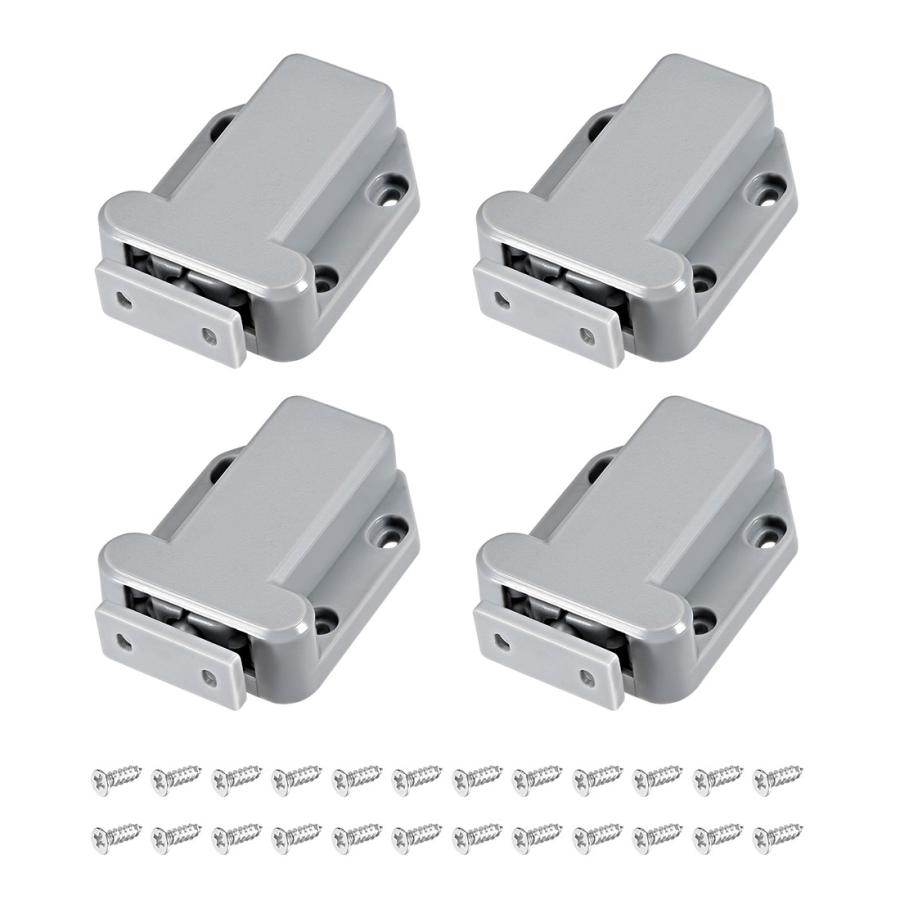 Uxcell プッシュオープンラッチ 磁気ドアストッパー ドアホルダー ストライク付きマグネットキャッチ グレー 4個入り A19051500ux0023 ソウテン 通販 Yahoo ショッピング