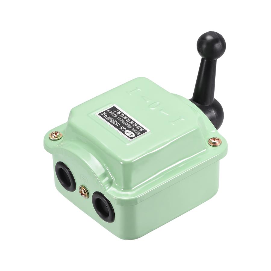 uxcell ドラムスイッチ QS-15 3ポジション 15A 正転/オフ/逆転モーター