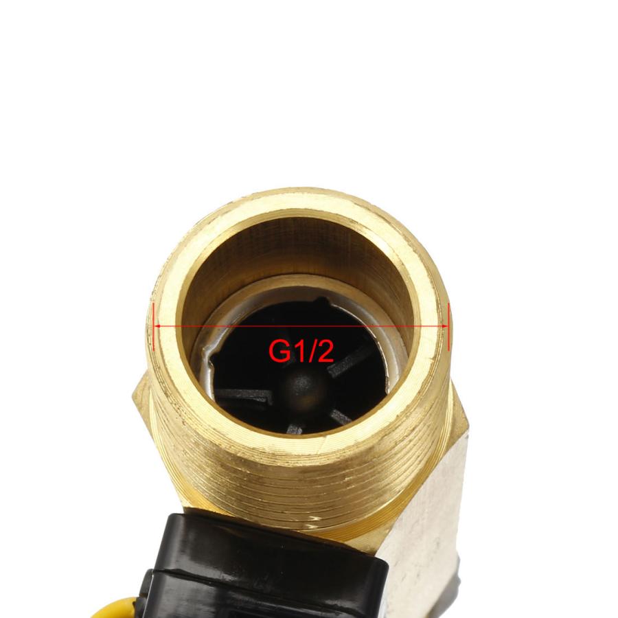 uxcell ホール効果液体水流センサースイッチ 流量計 メーターカウンター部品 G1 / 2 1-25L /分（B7）｜soten｜04