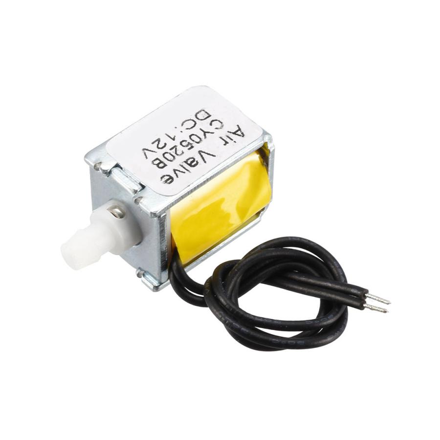uxcell ミニチュア電磁弁 DC12V 0.16A ノーマルクローズ エア