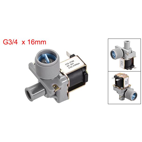 uxcell G3/4スレッド 16 mmバーブ プラスチック 水電気電磁弁 常時閉N