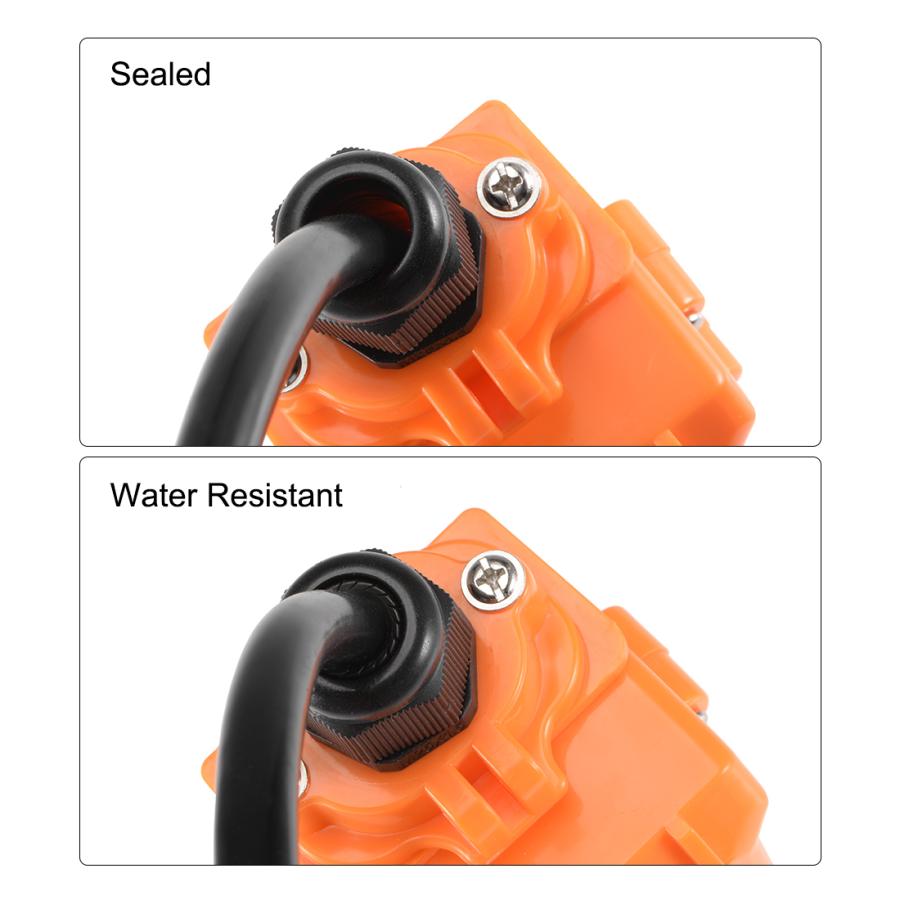 uxcell PG16 ケーブルグランド ケーブルコネクタ 防水プラスチック