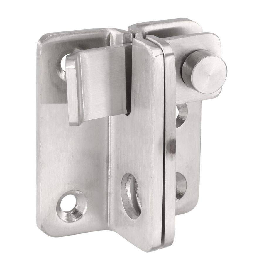 uxcell フリップドアラッチ ゲートラッチ ゲートラッチ右オープンハスプスライドロック 南京錠穴付き 201ステンレス鋼 62x52mm