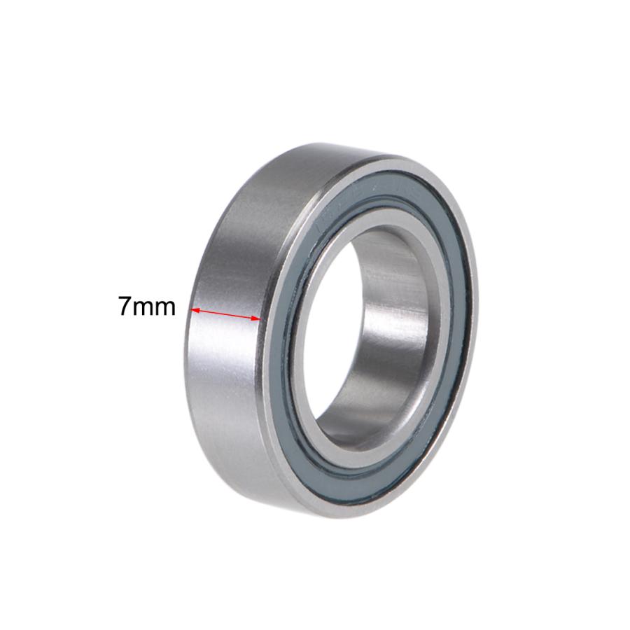 uxcell 15267-2RS 深溝ボールベアリング クロム鋼製 15x 26x 7mm