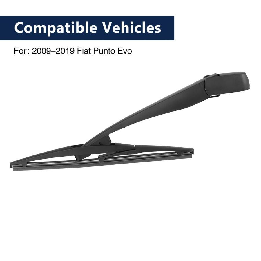 Uxcell リヤワイパーブレード ワイパーアーム プラスチック製 ブラック 車リアウィンドシールドワイパーブレードアームセット 305mm長さ Aux1017 ソウテン 通販 Yahoo ショッピング