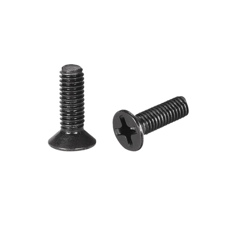 uxcell プラス皿ネジ プラスねじファスナー ブラック ラップトップ PC