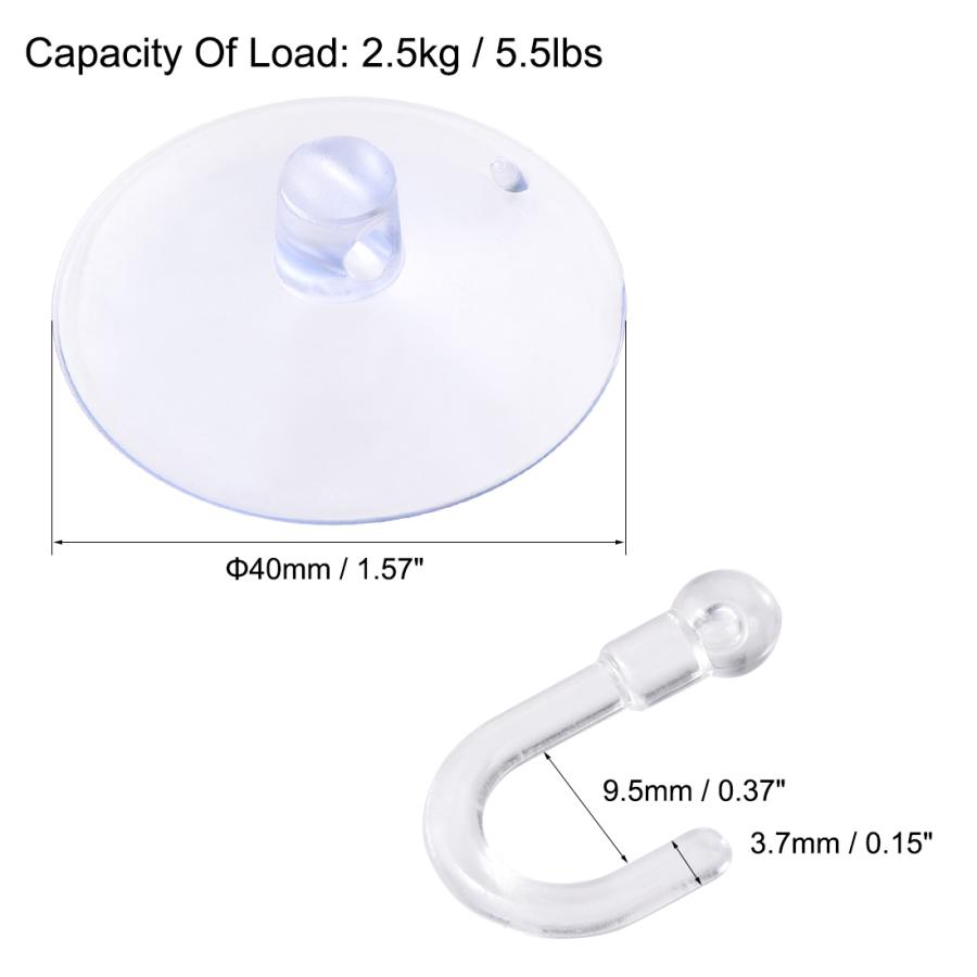 バーゲンで Uxcell 吸盤フック 直径40mm 透明なpvcウォールフック ホームキッチンバスルーム用 50個 その他道具 工具 Www Fattoriabacio Com