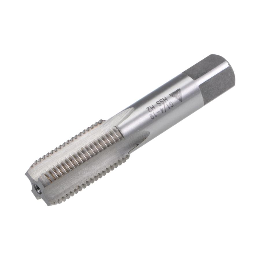 パイプマシンネジプロ(ネジ切り) uxcell G1/4-19 管ネジタップ ミシンねじ切りタップ右勝手 HSS