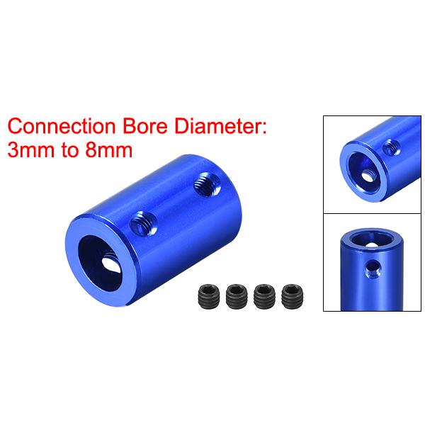 uxcell ボアリジッドカップリングセットスクリュー 3mm-8mm L25XD14