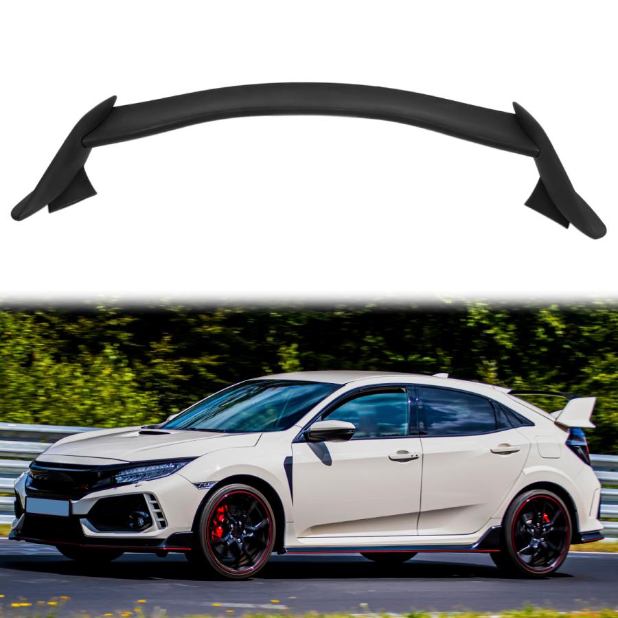 X AUTOHAUX トランクスポイラー　ブラック　Honda用 Civic 16-19 Hatchback 5ドア用