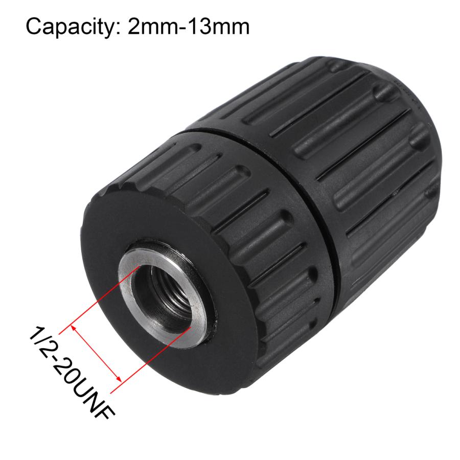 uxcell キーレスドリルチャック ソケットスクエアコンバーター 12.7mm