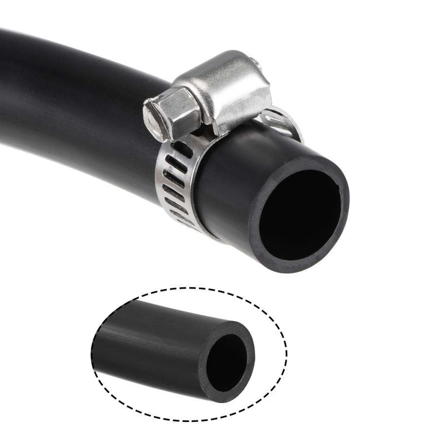uxcell 潤滑油ホース 内径14mm x 外径18mm 全長2 M ゴム製 ウォーター