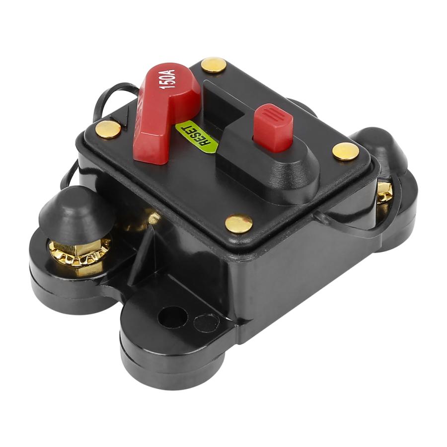 X Autohaux サーキットブレーカー プラスチック 買い物 サーキットブレーカー150a 自動車 ヒューズホルダーインバーターサーキットブレーカー