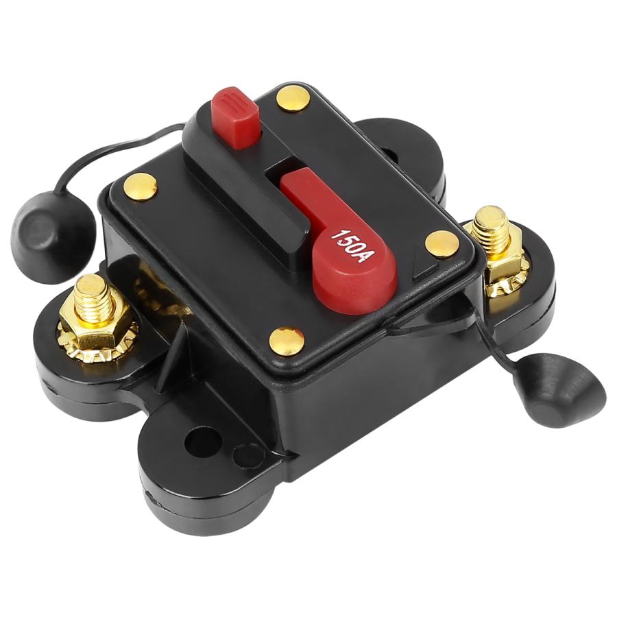 X Autohaux サーキットブレーカー プラスチック 買い物 サーキットブレーカー150a 自動車 ヒューズホルダーインバーターサーキットブレーカー