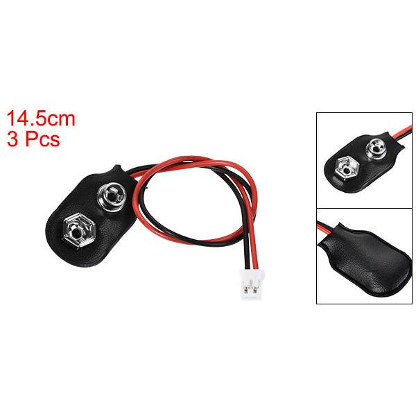 uxcell 9V電池スナップコネクター I タイプ-PH2.0 コネクタ テスト