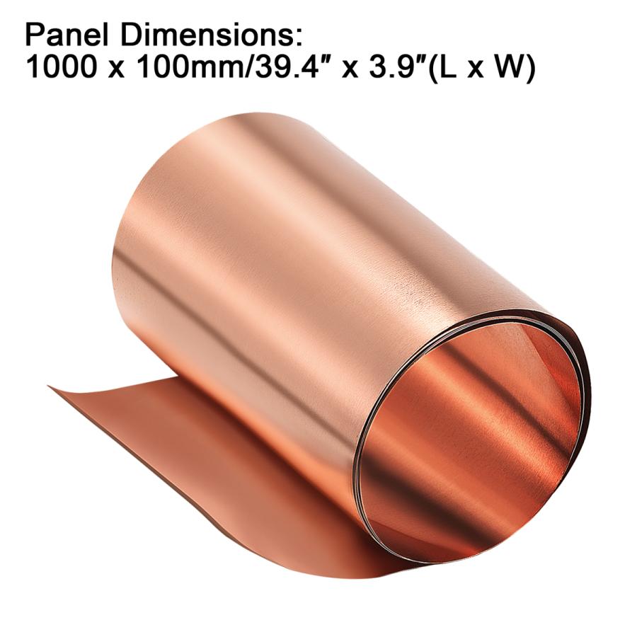Uxcell 銅板ロール 金属箔板 Diyプロジェクト 優れた銅素材製 1000 Mm X 100 Mm X 0 1 Mm ux01 ソウテン 通販 Yahoo ショッピング