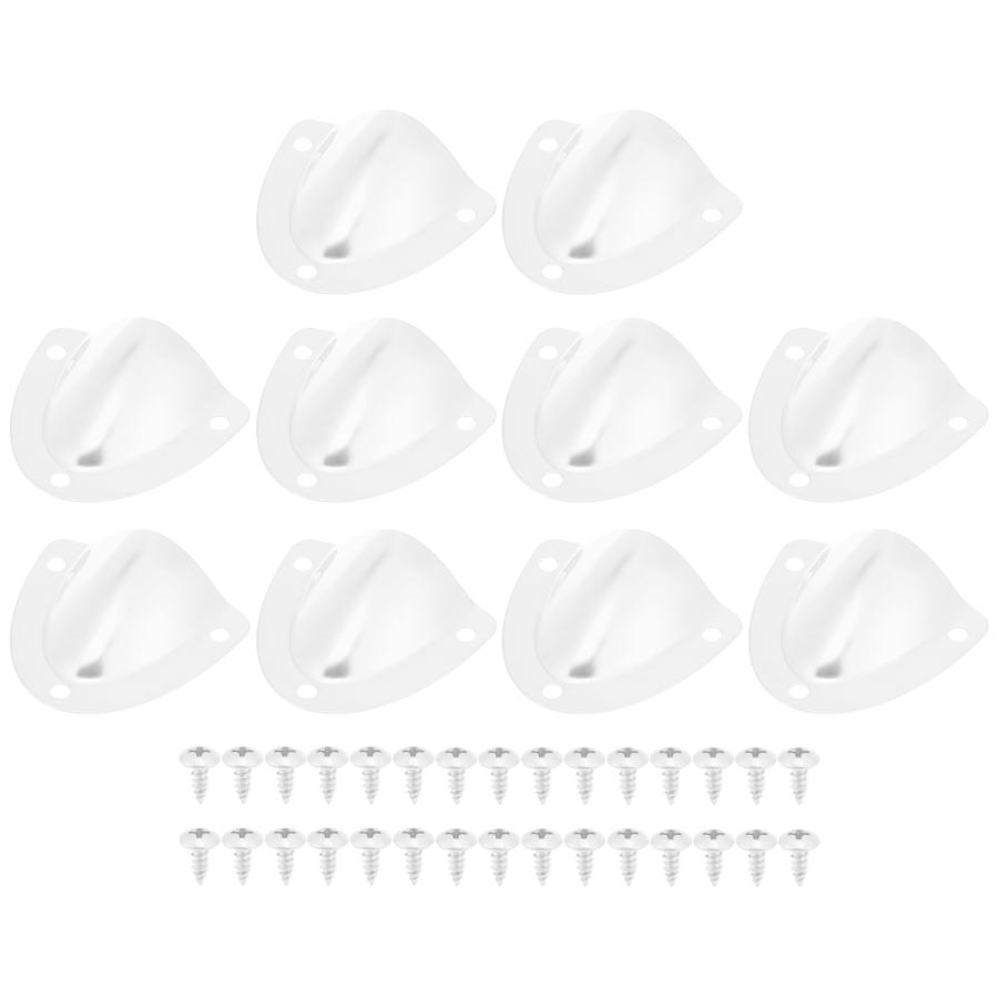 X AUTOHAUX ボートワイヤーカバー 45x40 mm 316ステンレス鋼 トランスデューサーケーブルカバー クラムシェルベントワイヤー