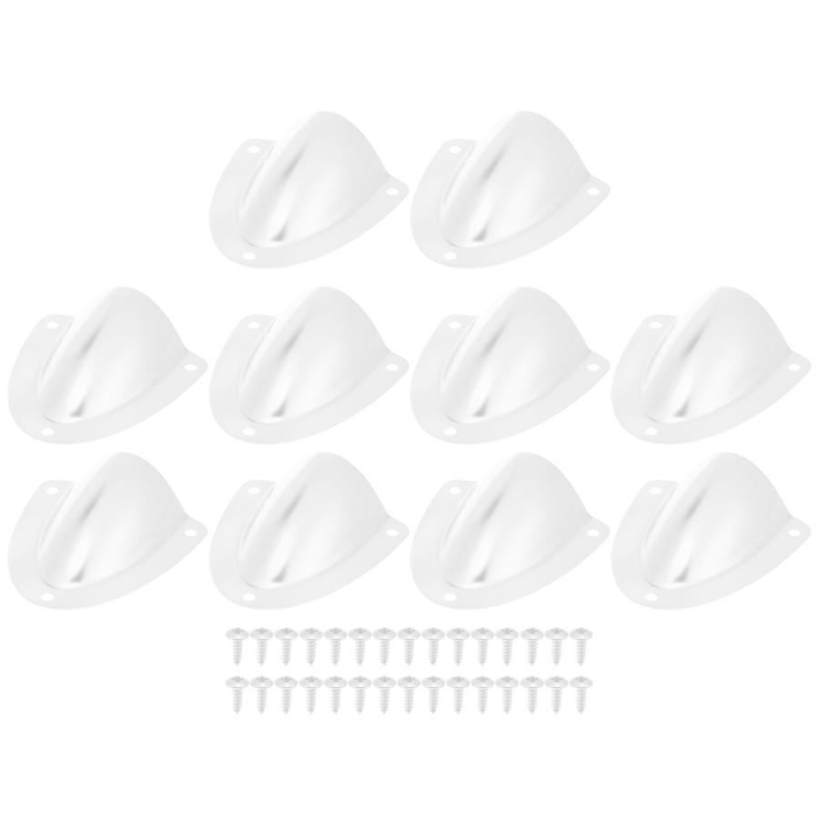 X AUTOHAUX ボートワイヤーカバー 58x55 mm 316ステンレス鋼 トランスデューサーケーブルカバー クラムシェルベントワイヤー