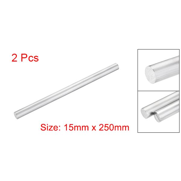 uxcell アルミソリッド丸棒 ラウンドロッド ラウンドバー DIYクラフトツール用 15 x 250mm 2本入り|soten|02