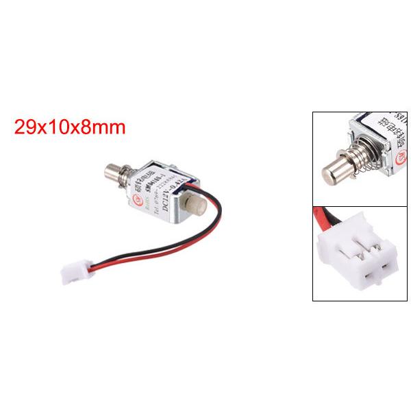 uxcell ソレノイド ミニ電磁弁 電磁ソレノイド プッシュプルタイプ